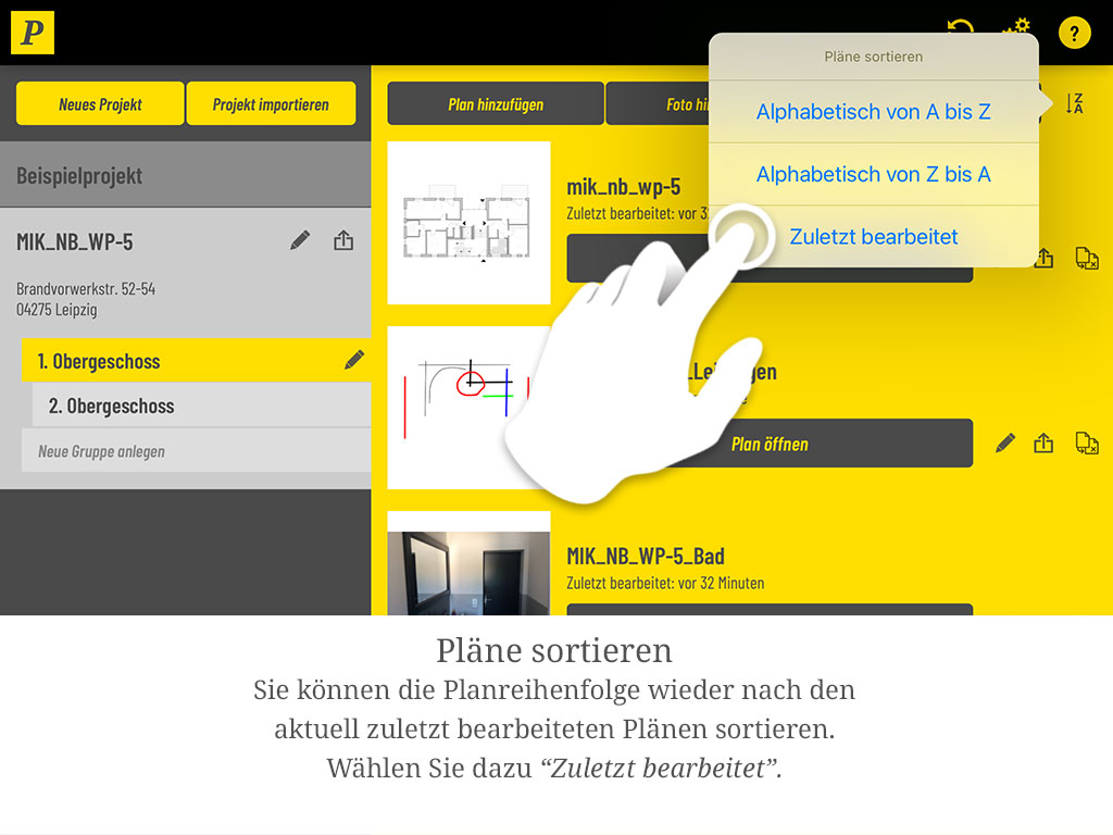 „Zuletzt bearbeitet" sortiert wieder nach dem Bearbeitungszeitpunkt.